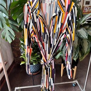 JB by Julie Brown Geometric Wrap Dress